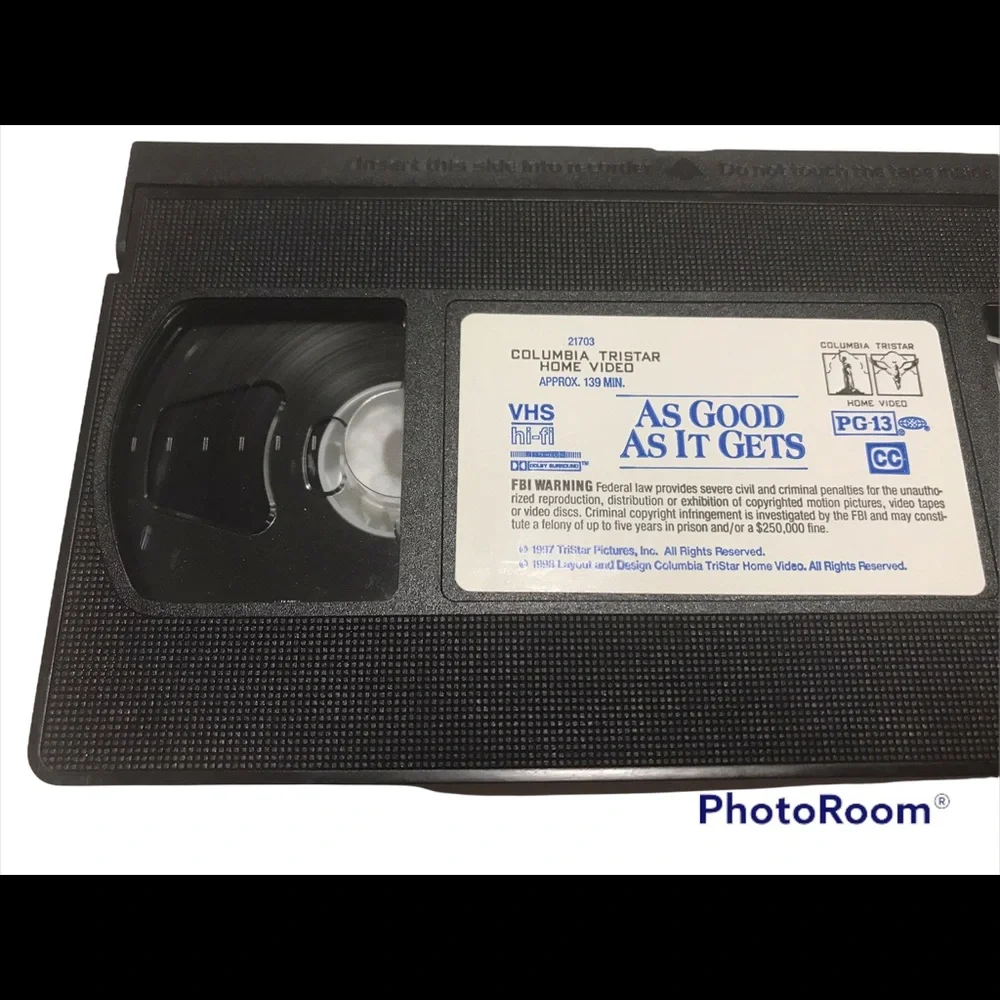 VTG As Good As It Gets 1998 VHS Video - UNTESTED